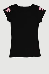 Girls He Has A Plan And I Have Purpose Sequin Graphic Tee