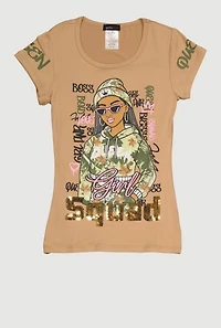 Girls Girl Squad Graphic Short Sleeve Tee