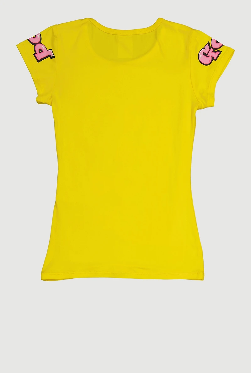 Girls Walk With God Sequin Graphic Tee