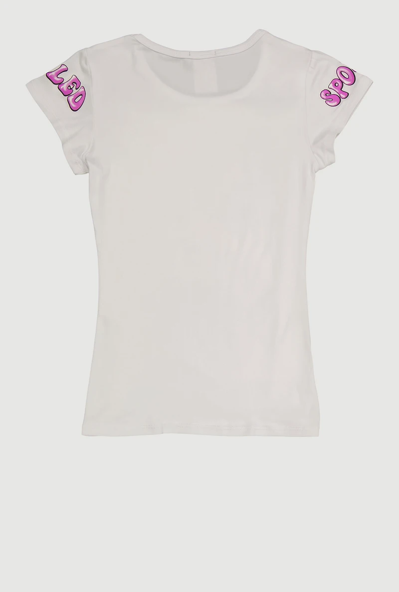 Girls My Spoiled Girl Era Sequin Graphic Tee