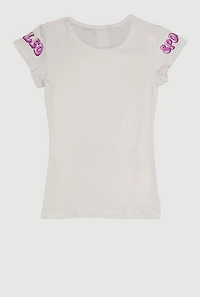 Girls My Spoiled Girl Era Sequin Graphic Tee