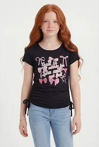 Girls God Is Within Her She Will Not Fail Ruched Tee