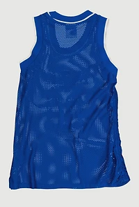 Girls Destination Graphic Contrast Trim Mesh Jersey