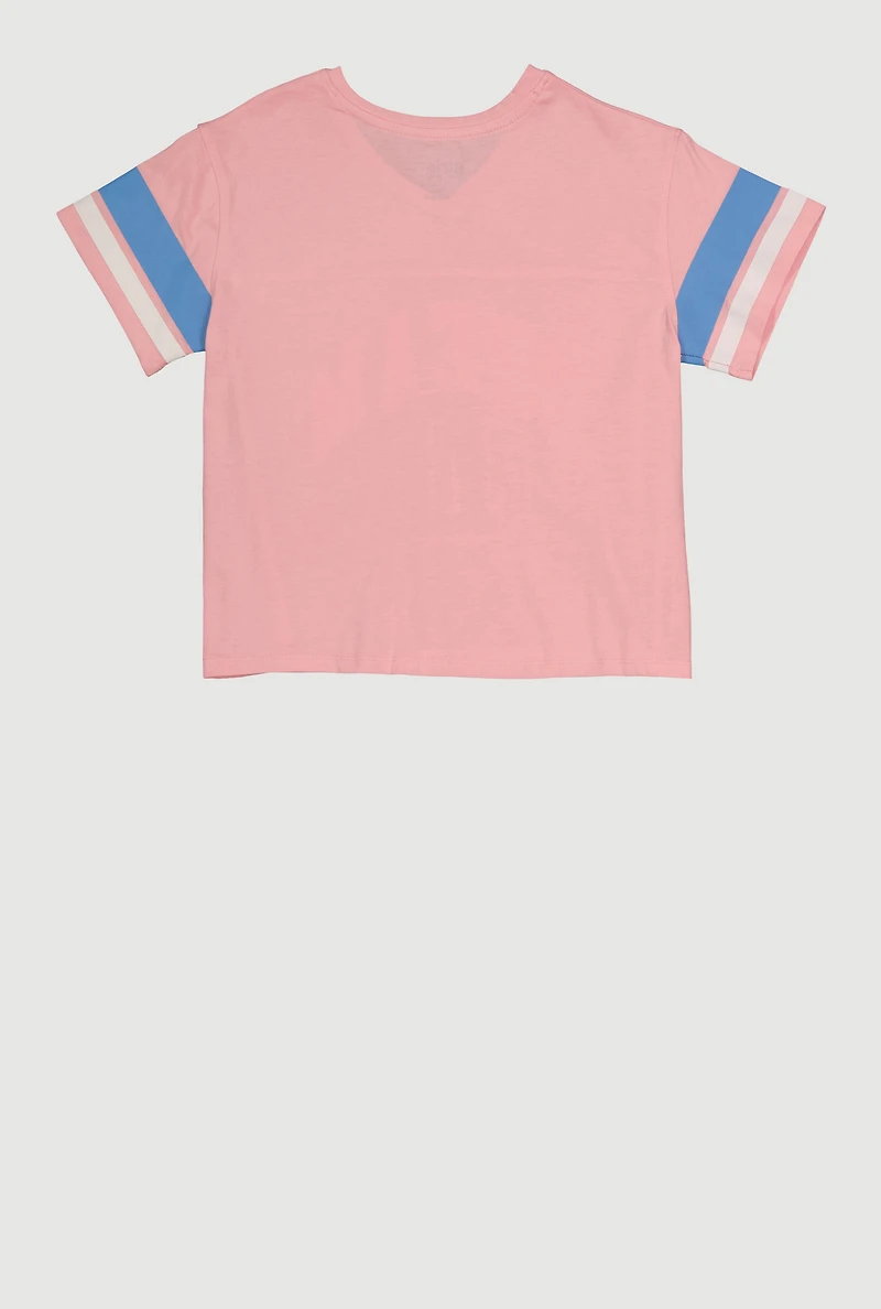 Girls Dream D Graphic Varsity Tee
