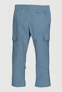 Little Boys Drawstring Waist Cargo Pants