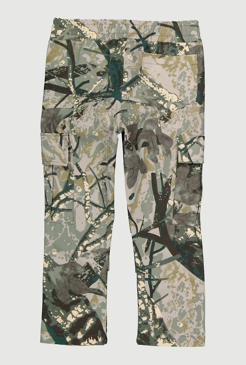 Little Boys Camouflage Cargo Pocket Straight Leg Pants
