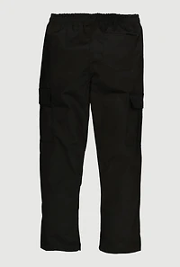 Boys Cargo Pocket Slim Straight Leg Pants