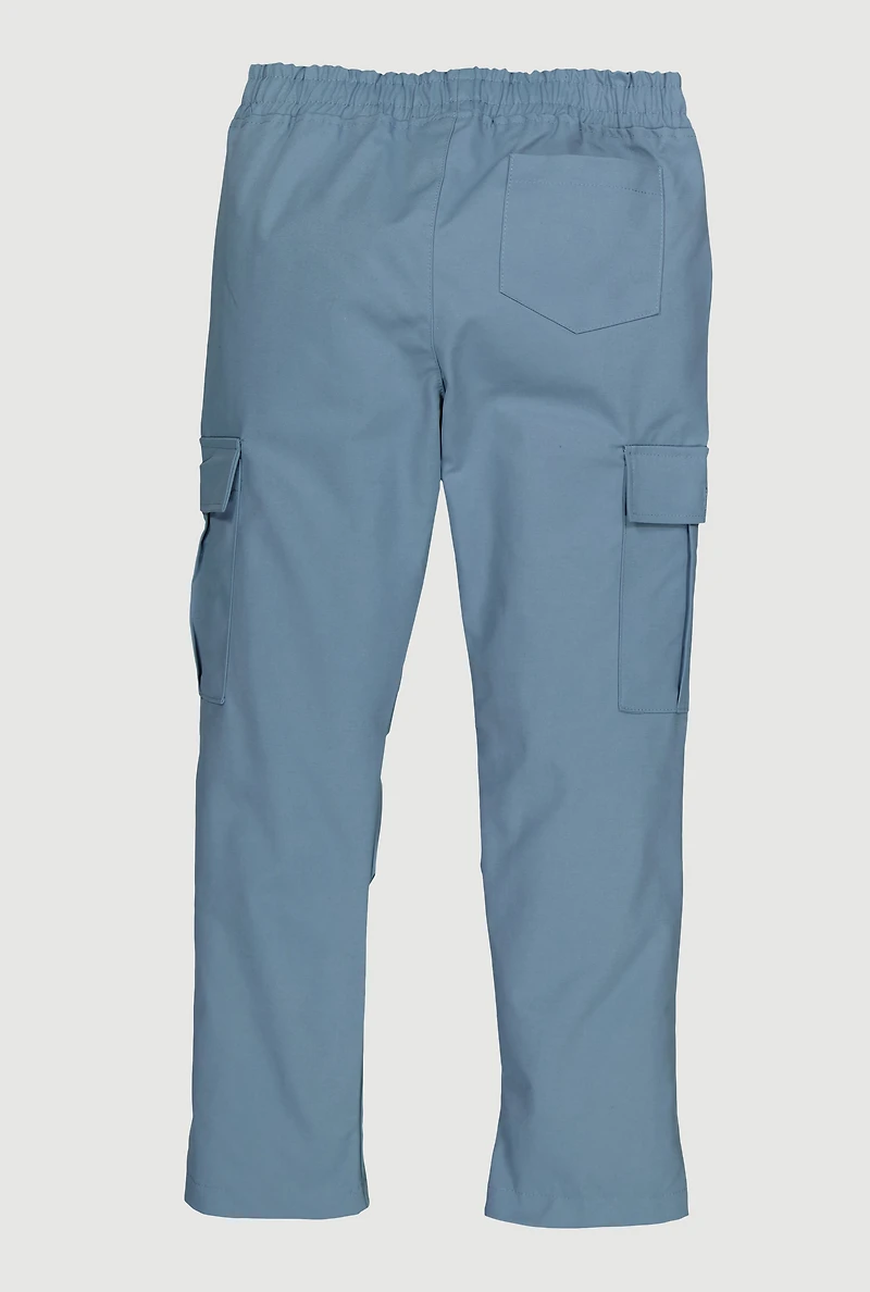 Boys Straight Leg Cargo Pocket Pants