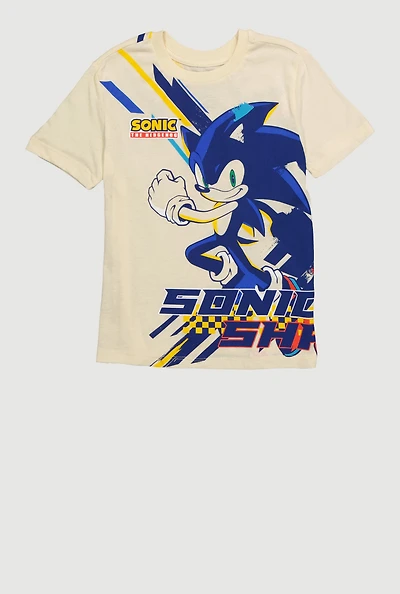 Little Boys Sonic The Hedgehog Shadow Graphic T Shirt, Multi, Size 4-5