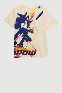 Little Boys Sonic The Hedgehog Shadow Graphic T Shirt, Multi, Size 4-5