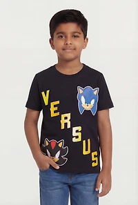 Little Boys Shadow Versus Sonic Graphic Tee