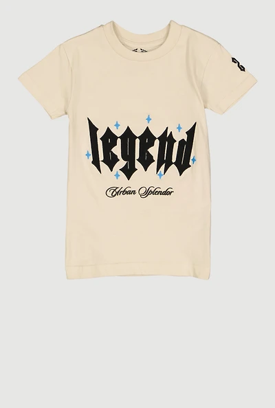 Little Boys Legend Urban Splendor Tee, Beige, Size 6