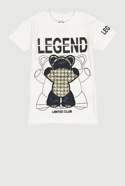 Little Boys Legend Limited Club Tee, White, Size 4
