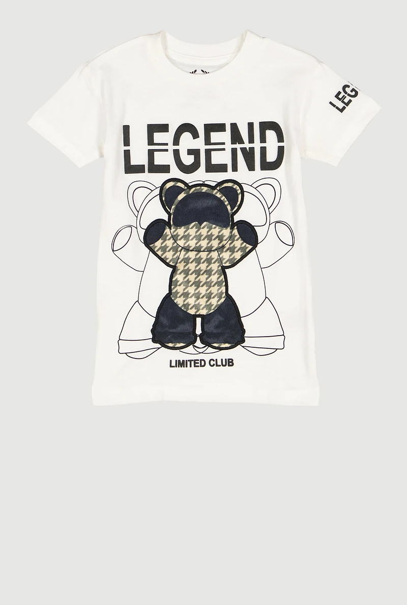 Little Boys Legend Limited Club Tee, White, Size 6