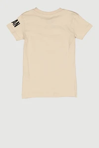 Little Boys Milan Graphic Tee, Beige, Size 5