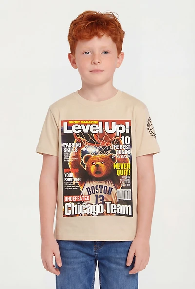 Little Boys Level Up Chicago Team Graphic Tee