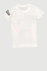 Little Boys Dream Big Fear Nothing Teddy Graphic Tee