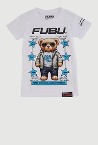 Little Boys City Bear Graphic Tee