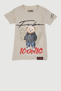 Little Boys Iconic Bear Graphic Tee