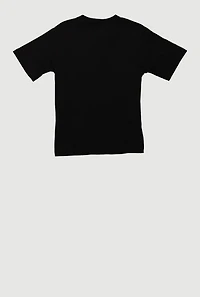 Little Boys Brooklyn Street Culture Graphic Tee, Black, Size 4