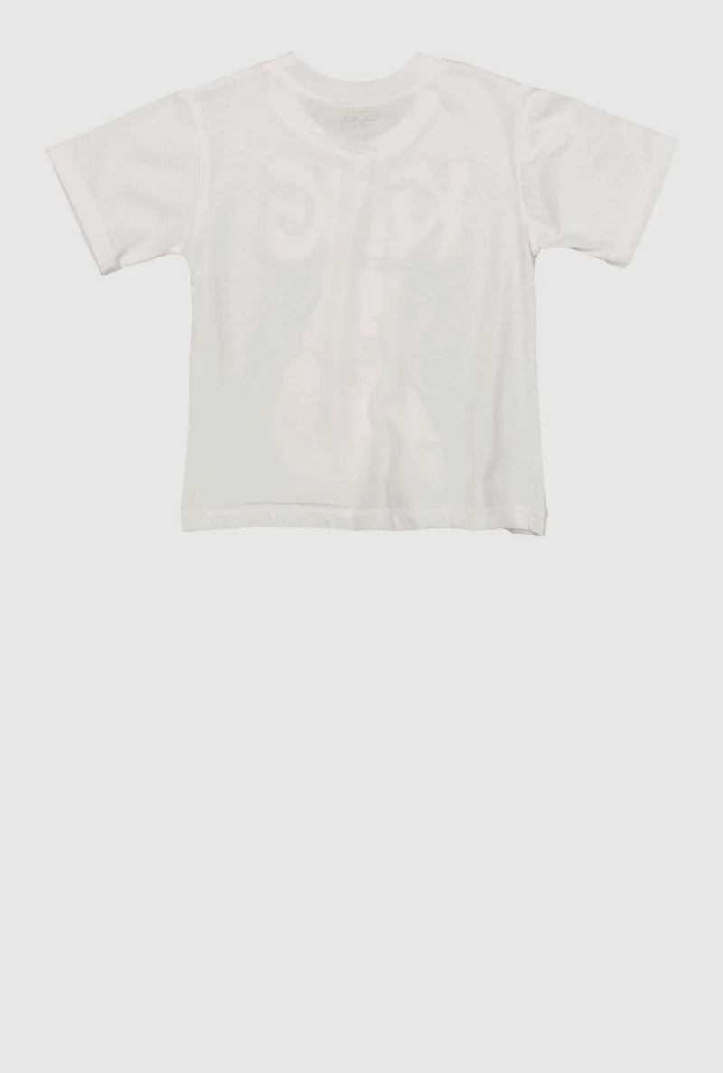 Little Boys King Graffiti Graphic Tee, White, Size 4