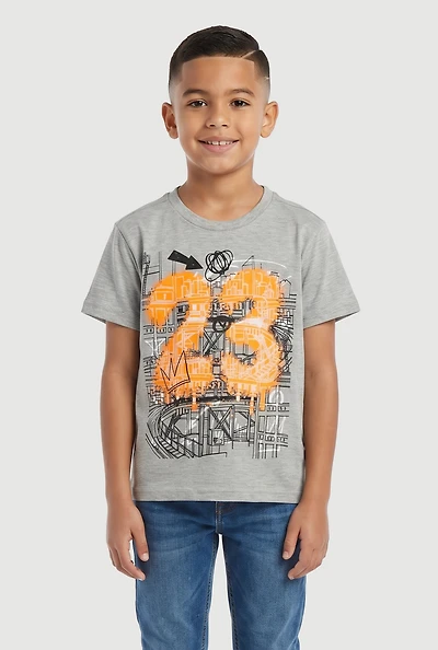 Little Boys 23 Graffiti Graphic Tee