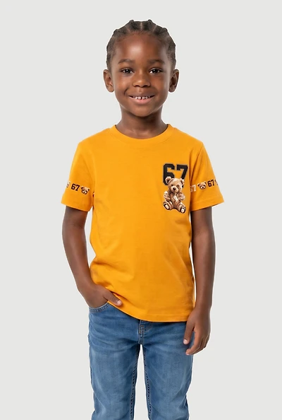 Little Boys Teddy Bear 67 Graphic T-Shirt