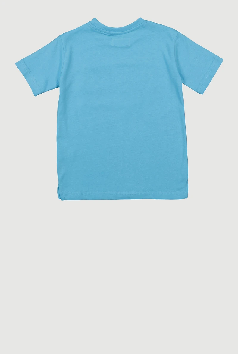 Little Boys GAME Graphic Tee, Blue, Size 7