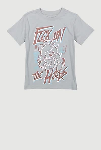 Little Boys Flex On The Haters Graphic Tee, Grey, Size 6