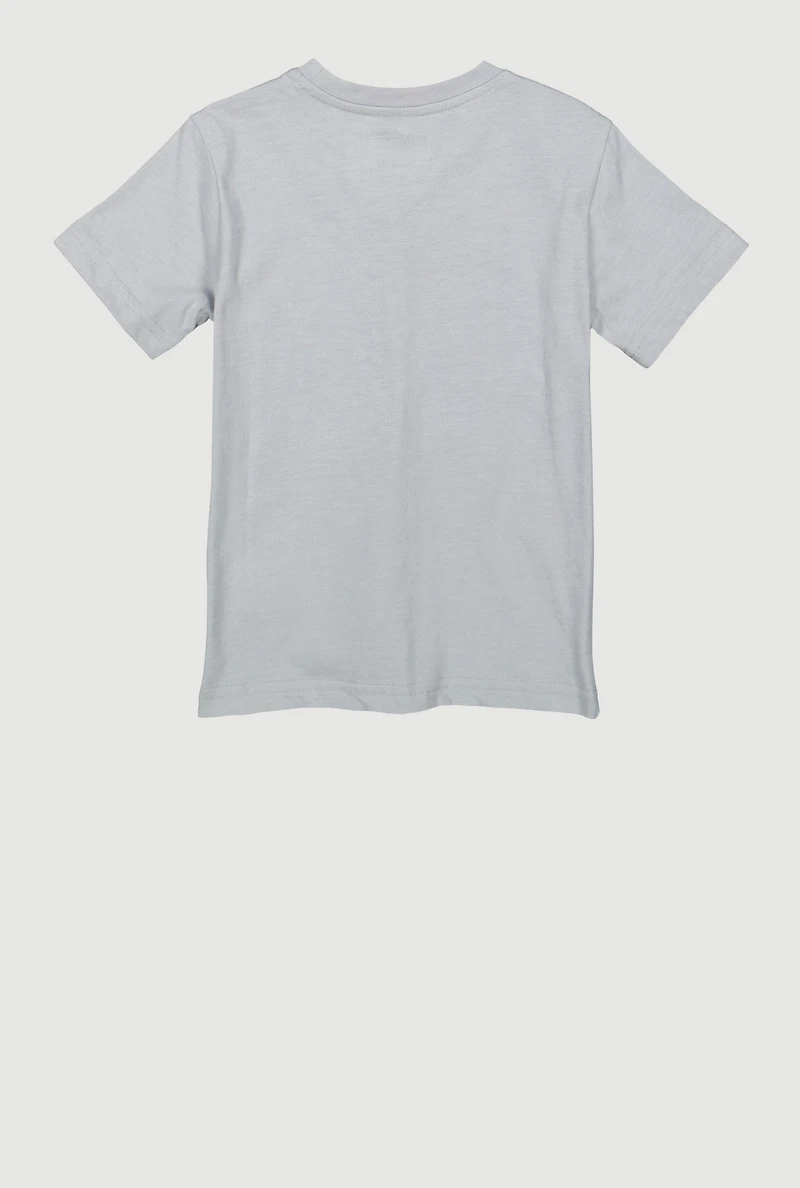 Little Boys Flex On The Haters Graphic Tee, Grey, Size 6