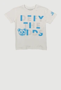 Boys Defy The Odds Graphic Tee, White, Size 14-16