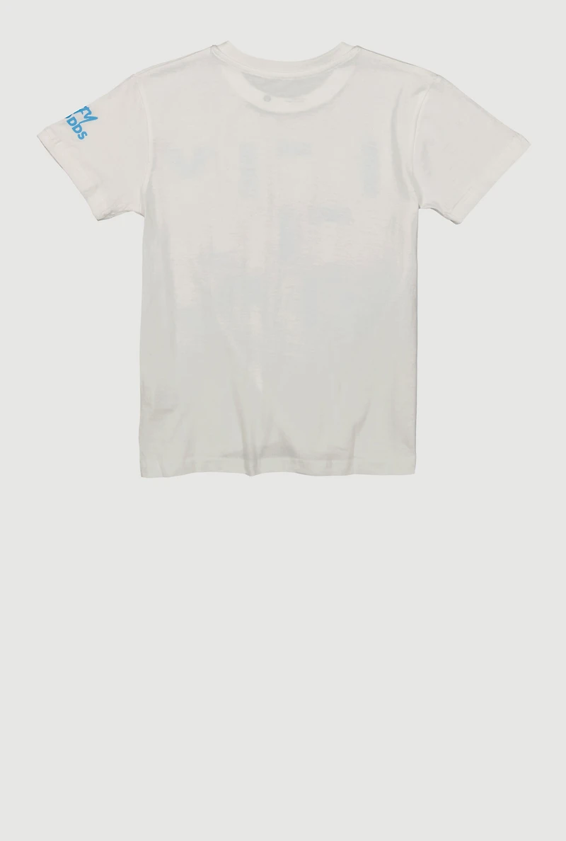 Boys Defy The Odds Graphic Tee, White, Size 14-16