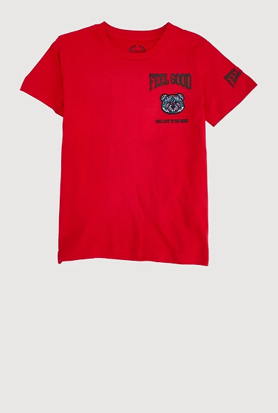 Boys Feel Good Patch Graphic Tee