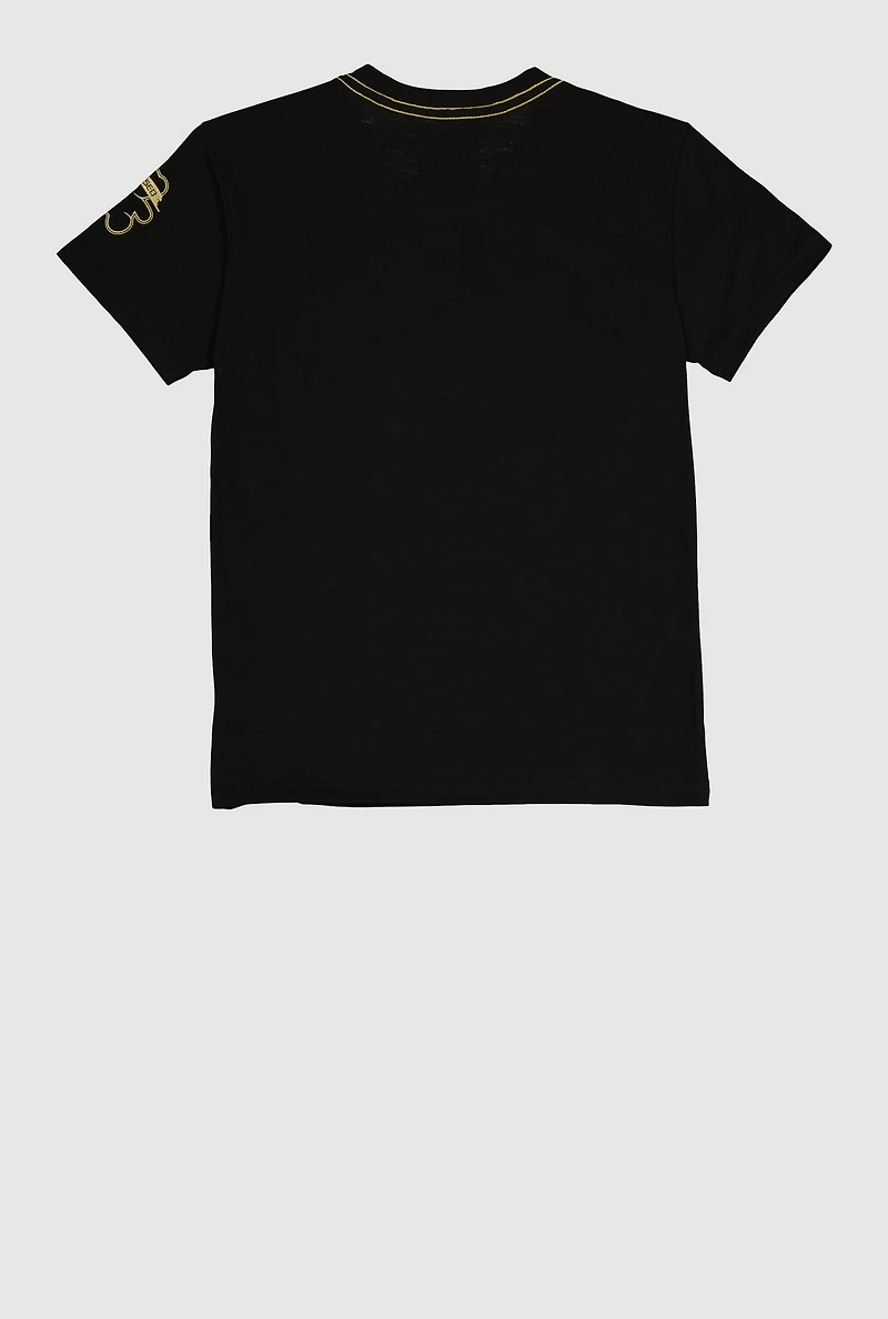 Boys Foil Screen Blessed Bear Graphic Tee