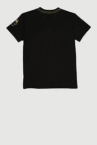 Boys Foil Screen Blessed Bear Graphic Tee