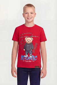 Boys Iconic Teddy Bear Graphic Tee