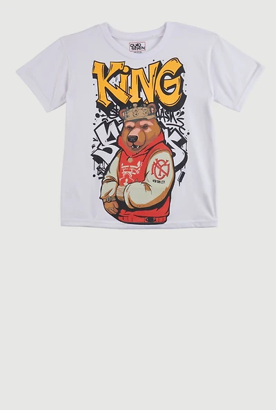 Boys King Bear Graphic Tee