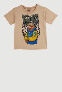 Boys King Bear Graphic Tee