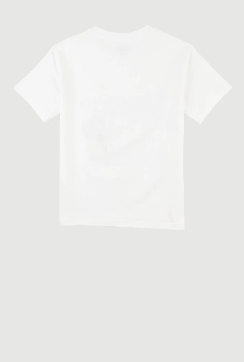 Boys Superior Studded Graphic Tee, White, Size 16-18