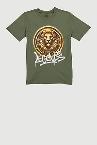 Boys Respect Legends Lion Graphic Tee