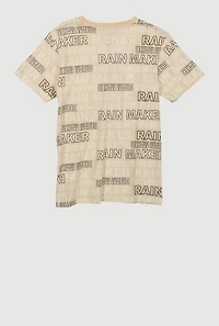 Boys Millionaire Rain Maker T Shirt, Beige, Size 18