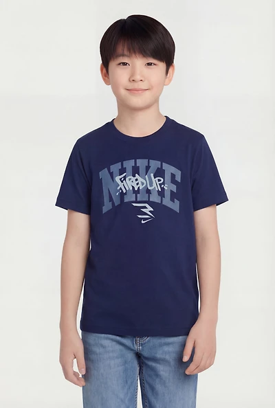 Boys Fired Up Graphic Short Sleeve Tee