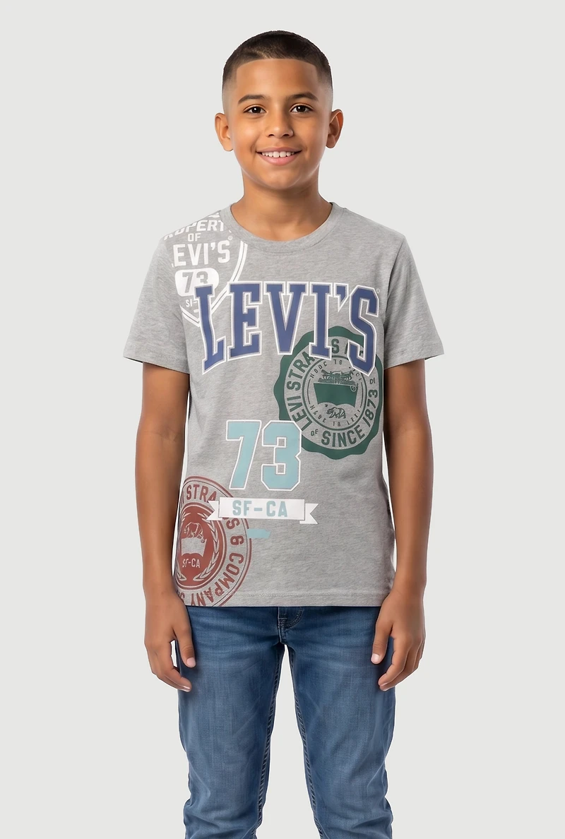 Boys Levis Collegiate Graphic Short Sleeve Tee