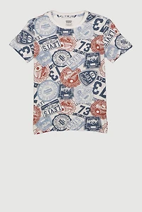 Boys Levis Stamp Print Short Sleeve Tee