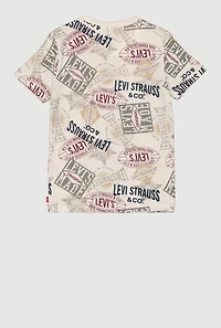 Boys Levi Strauss Print Short Sleeve Tee