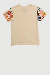 Boys Graffiti Bear Graphic Tee, Multi, Size L