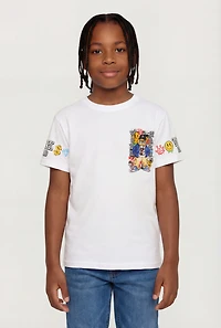 Boys Work Hard Teddy Bear Graphic Tee