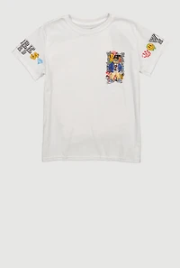 Boys Work Hard Teddy Bear Graphic Tee