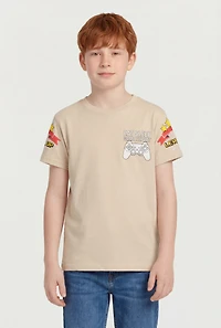 Boys Eat Sleep Game Repeat Graphic T-Shirt