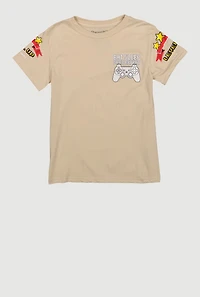 Boys Eat Sleep Game Repeat Graphic T-Shirt